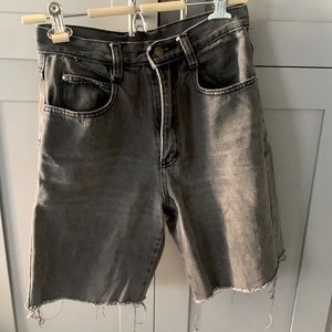 Cut off denim shorts